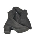 Cizme dama 40, material textil, negru - imagine 4