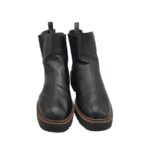 Ghete dama Papaya, 40, imitație de piele, negru - imagine 3