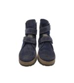 Ghete copii Elefanten 32, piele intoarsa, bleumarin, imblanite - imagine 3