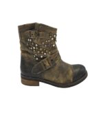 Botine dama Buffalo 39, piele, maro