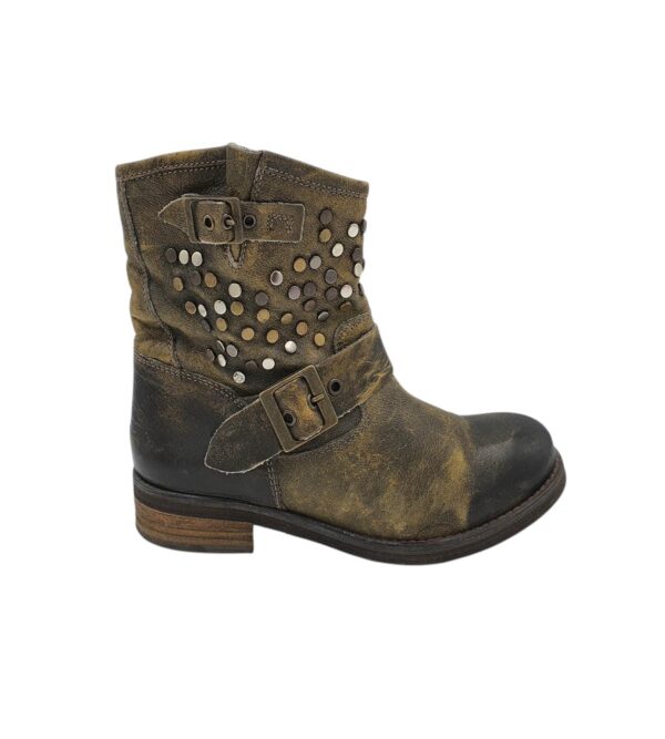 Botine dama Buffalo 39, piele, maro - imagine 1