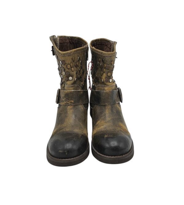 Botine dama Buffalo 39, piele, maro - imagine 3