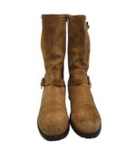 Cizme barbati Jil Sander 45,  piele intoarsa, maro - imagine 3