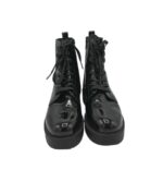 Ghete dama About You 39, imitație de piele, negru - imagine 3