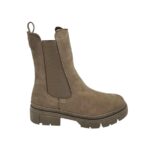 Ghete dama Tamaris 41, piele, material textil, bej