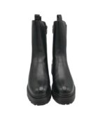 Ghete dama Tom Tailor 39, imitație de piele, material textil, negru - imagine 3