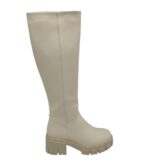 Cizme dama About you, imitație de piele, bej