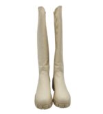 Cizme dama About you, imitație de piele, bej - imagine 3