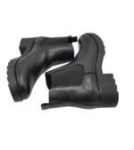 Botine dama About You 40, imitație de piele, negru - imagine 4