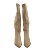 Cizme dama Givana 36, material textil, bej - imagine 3