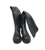 Cizme dama About You, imitație de piele, negru - imagine 3