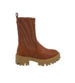 Botine dama Only 38, imitație de piele, material textil, maro