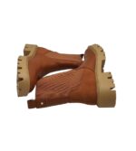 Botine dama Only 38, imitație de piele, material textil, maro - imagine 4