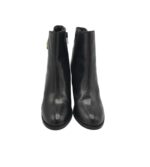 Botine dama Fatih 38, piele, negru - imagine 3