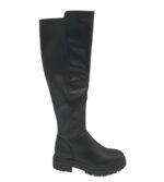 Cizme dama About You 39, imitație de piele, negru