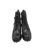 Ghete dama Lazamani 37, piele, negru - imagine 3