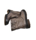 Ghete dama Lazamani 39, piele, imitatie de piele, bej - imagine 4