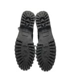 Ghete  dama Lazamani , piele, negru - imagine 5