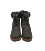 Ghete dama Tamaris 39, piele, negru, imblanite - imagine 3