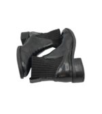 Botine dama Unisa 36, material textil, piele, negru - imagine 4