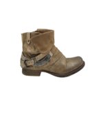 Botine dama Kayla 39, imitație de piele, maro