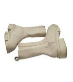 Ghete dama New Yorker 39, imitație de piele, crem - imagine 4