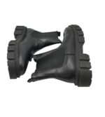 Ghete dama About You 39, imitație de piele, material textil, negru - imagine 4