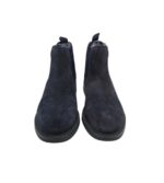 Ghete barbati Bugatti 42, piele intoarsa, material textil,  bleumarin - imagine 3