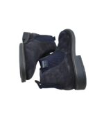 Ghete barbati Bugatti 42, piele intoarsa, material textil,  bleumarin - imagine 4