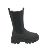 Ghete dama About You 39, material textil, imitatie de piele, negru