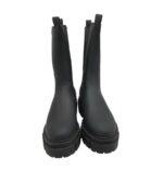 Ghete dama About You 39, material textil, imitatie de piele, negru - imagine 3