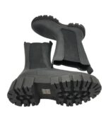 Ghete dama About You 39, material textil, imitatie de piele, negru - imagine 4