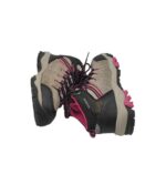 Ghete copii Crivit 30, piele intoarsa, material textil, gri, waterproof - imagine 4