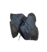 Ghete copii Crivit 34, material textil, imitatie de piele, albastru negru, waterproof - imagine 4