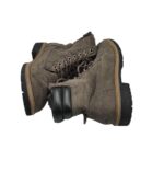 Ghete dama Landrover 38, material textil, gri, imblanite - imagine 4