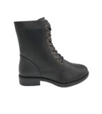 Ghete dama About You 42, imitație de piele, negru