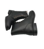 Ghete dama About You 42, imitație de piele, negru - imagine 4