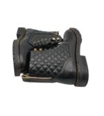 Ghete dama About You 39, imitație de piele, negru - imagine 4