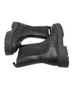 Ghete dama Edited , material textil, piele, negru - imagine 4