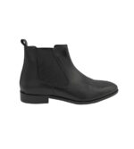 Ghete barbati About You 45, imitație de piele, material textil, negru