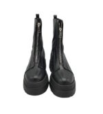 Ghete dama About You 39, imitație de piele, negru - imagine 3