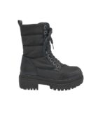 Ghete dama About You 39, imitație de piele, material textil, negru