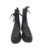 Ghete dama About You 39, imitație de piele, material textil, negru - imagine 3