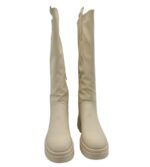 Cizme dama About You 39, imitatie de piele, bej - imagine 3