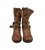 Ghete dama 38, piele, maro - imagine 3