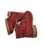 Ghete dama Tamaris 38, piele, rosu, captusite - imagine 4