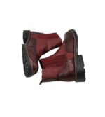 Botine dama 38, imitație de piele, rosu - imagine 4