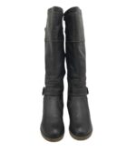 Cizme dama Rieker 40, imitație de piele, negru, imblanite - imagine 3