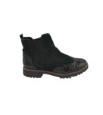 Ghete dama Walkx 40, material textil, piele intoarsa, negru