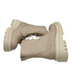 Ghete dama About You 38,  piele, bej - imagine 4